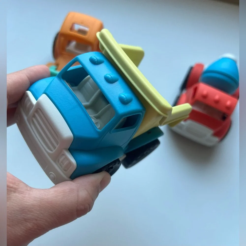 Construction Vehicles Set -3pk -Gigglescape™:Plastic Toy Vehicle Playsets, Truck